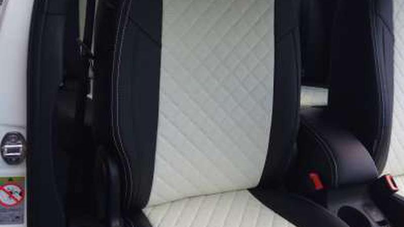 Авточехол для Audi Q3 черный на переднее сиденье