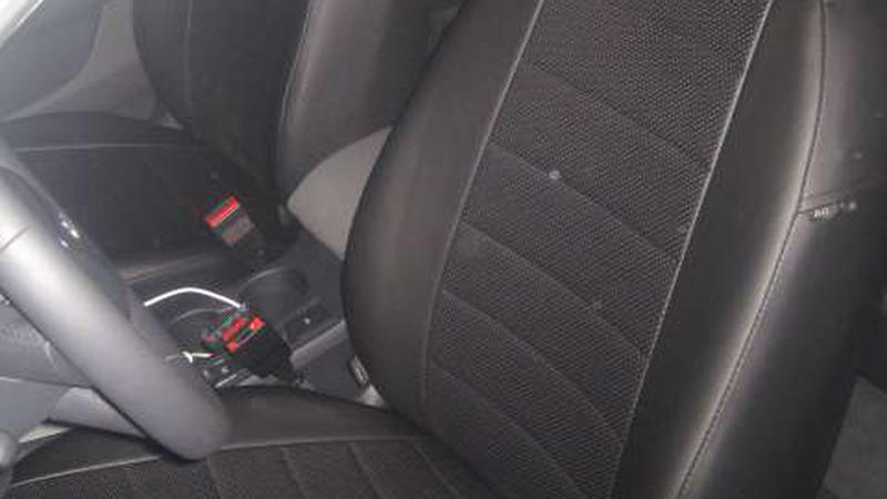 Авточехлы для Audi Q3 в черном цвете